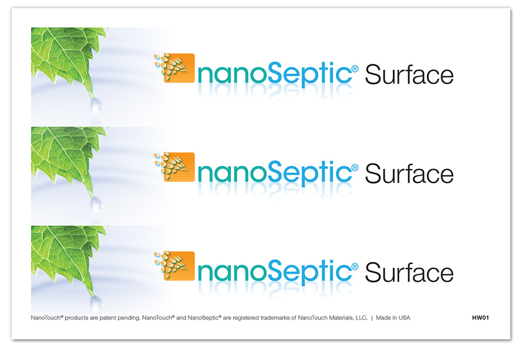NanoSeptic HW01, Medium Handle Wrap (4x6) sheet green